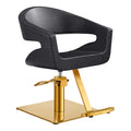 DIR Gama Beauty Salon Chairs - Black / Square Base - Gold