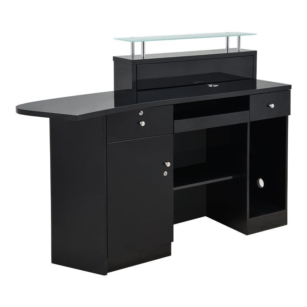 DIR Gattino Modern Reception Desk ADA approved with LED Lighting