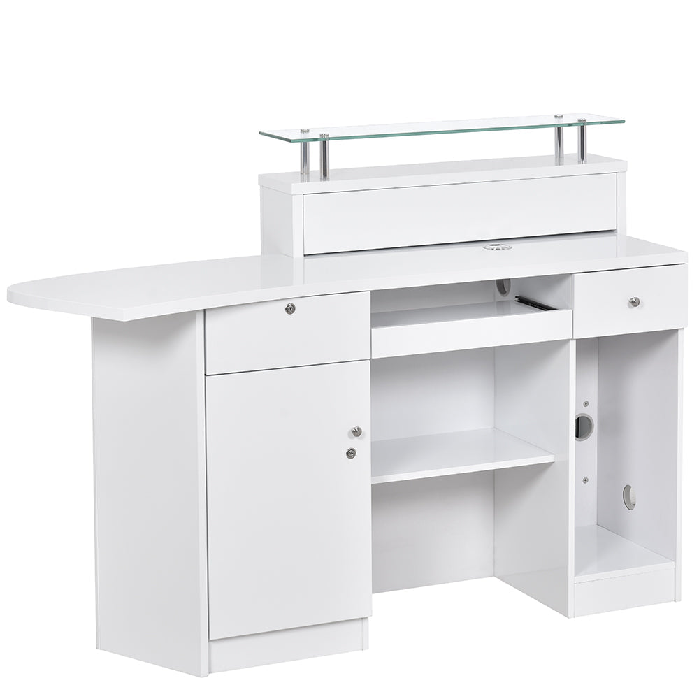 DIR Gattino Modern Reception Desk ADA approved with LED Lighting