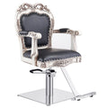 DIR Georgia Antique Salon Chair - Black / Square Base