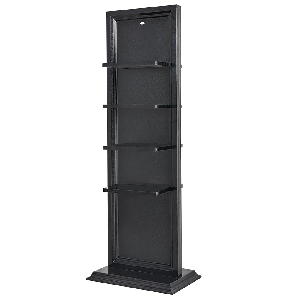 Dir Gondola dougle retail display shelves in black