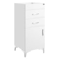 DIR Harper Salon Stations Cabinets - White / Chrome