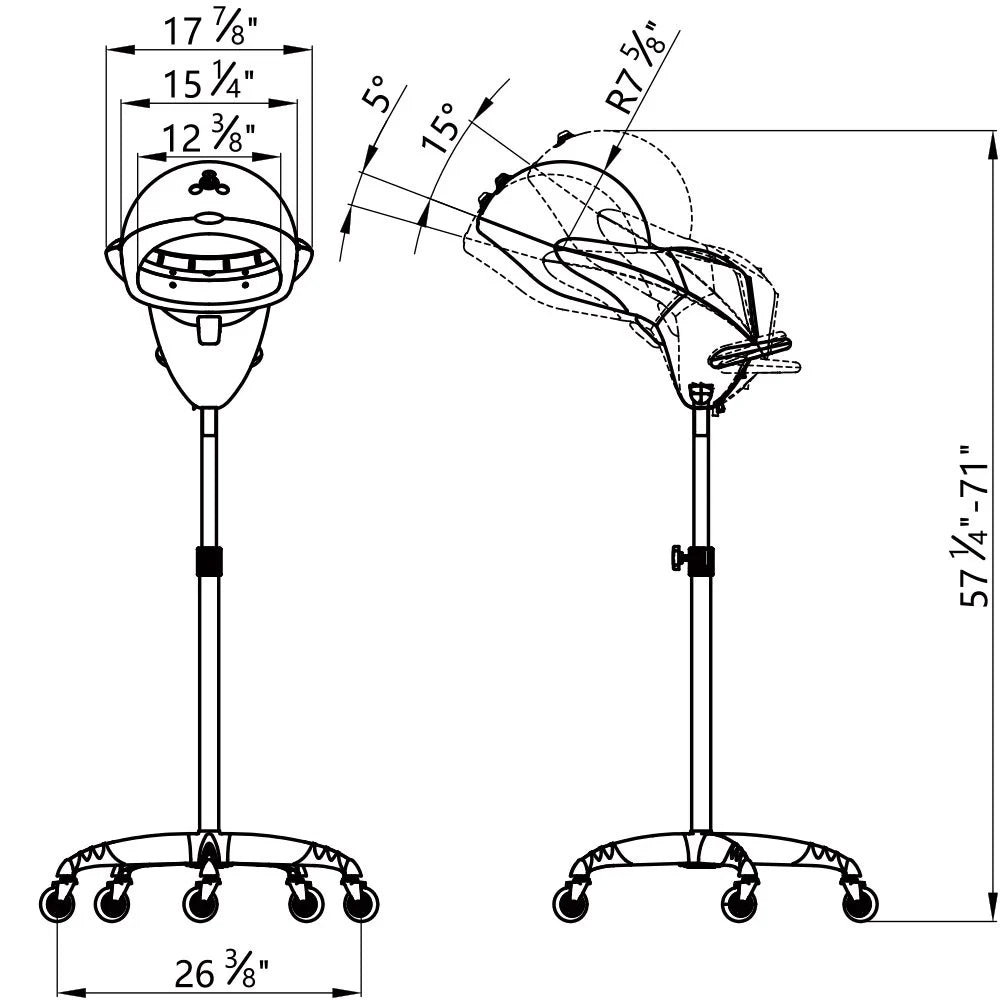 DIR ION Free Standing Salon Hair Steamer