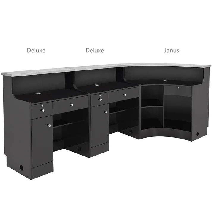DIR  Janus Combination - LED Illuminated Curved Reception Desk