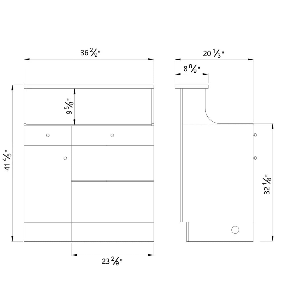 DIR Janus Deluxe - LED Modern Reception Desk