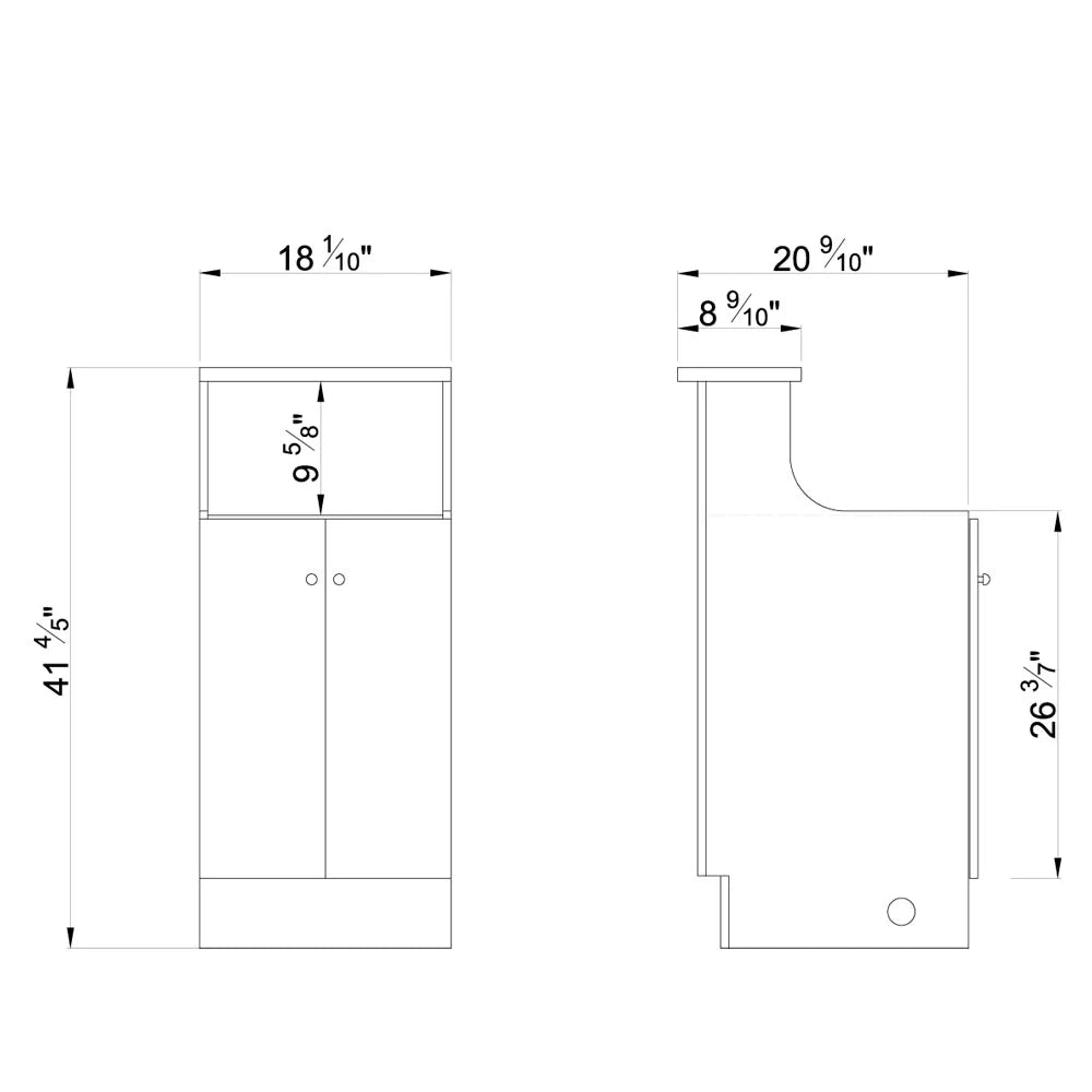 DIR Janus Prime - LED Small Reception Desk