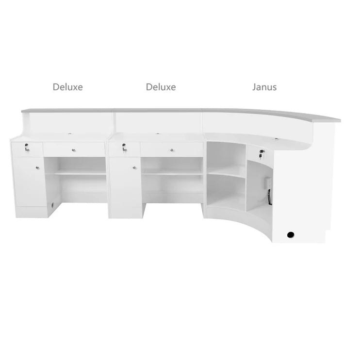 DIR  Janus Combination - LED Illuminated Curved Reception Desk