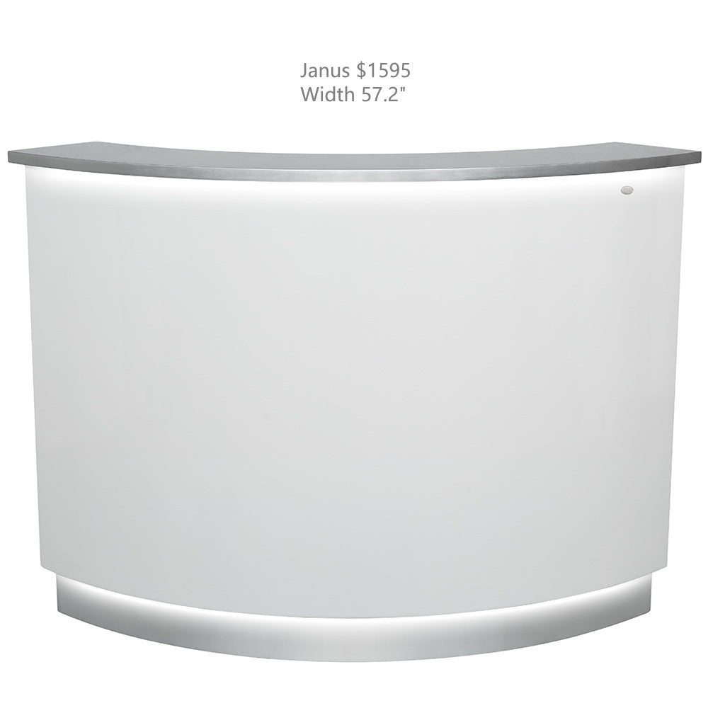 DIR Janus Combination - LED Illuminated Curved Reception Desk