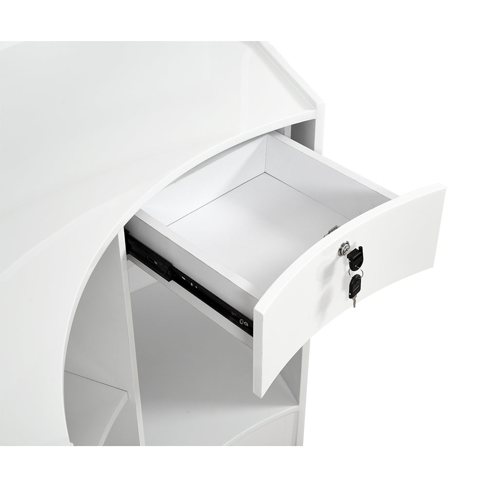 DIR Janus Combination - LED Illuminated Curved Reception Desk