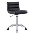 DIR Jockey Rolling Stool Chair - Black