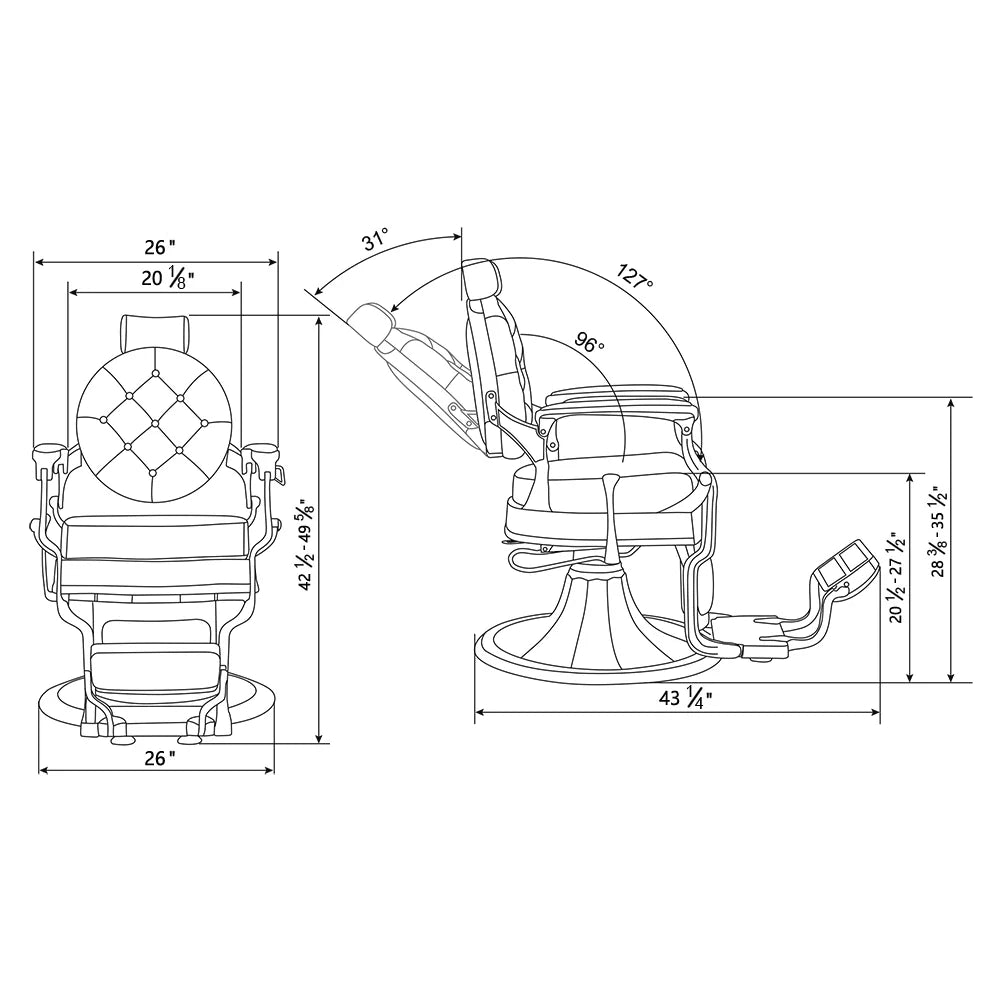 DIR Viking Classic Barber Chair