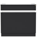 DIR Langara LED Modern Reception Desk - Black