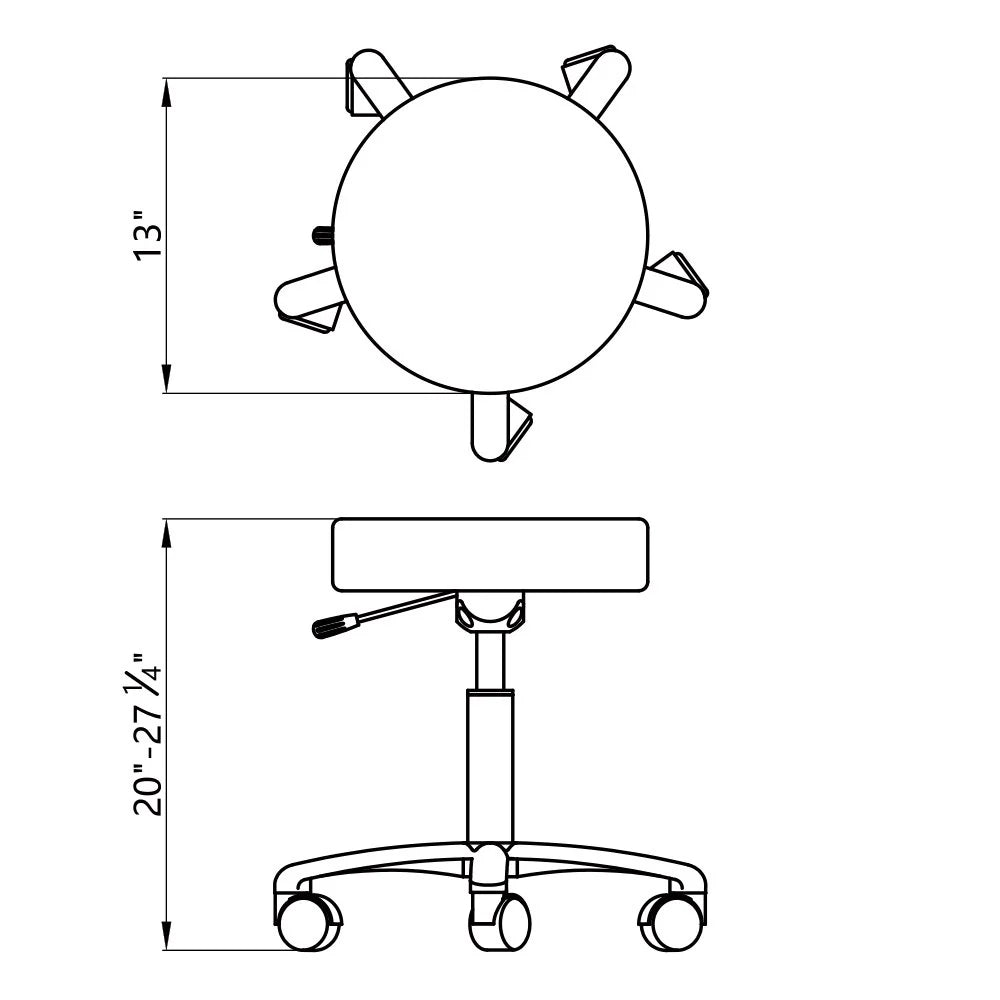 DIR Lunar Spa Salon Rolling Stool