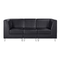DIR Magic Cubo Reception Sofa - 3 Seats - Black