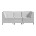DIR Magic Cubo Waiting Room Chairs - 3 seats - White