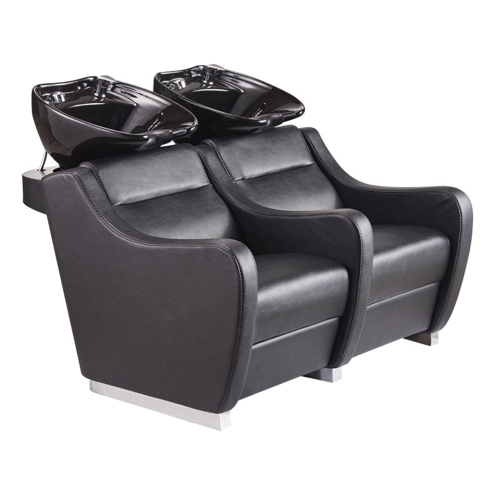 DIR Majestic Double Seats Shampoo Chair – Space-Saving Salon Solution