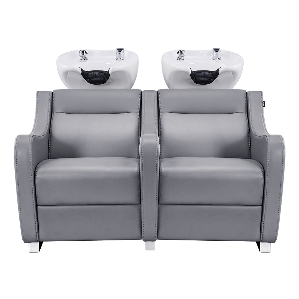 DIR Majestic Double Seats Shampoo Chair – Space-Saving Salon Solution