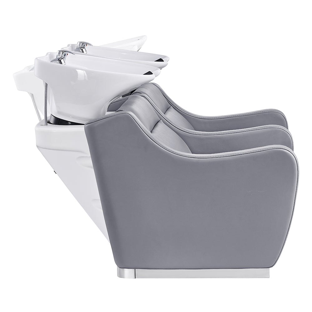DIR Majestic Double Seats Shampoo Chair – Space-Saving Salon Solution