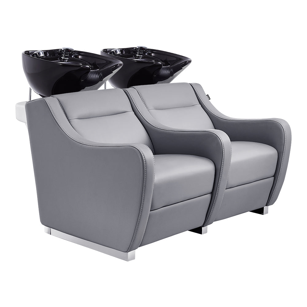 DIR Majestic Double Seats Shampoo Chair – Space-Saving Salon Solution