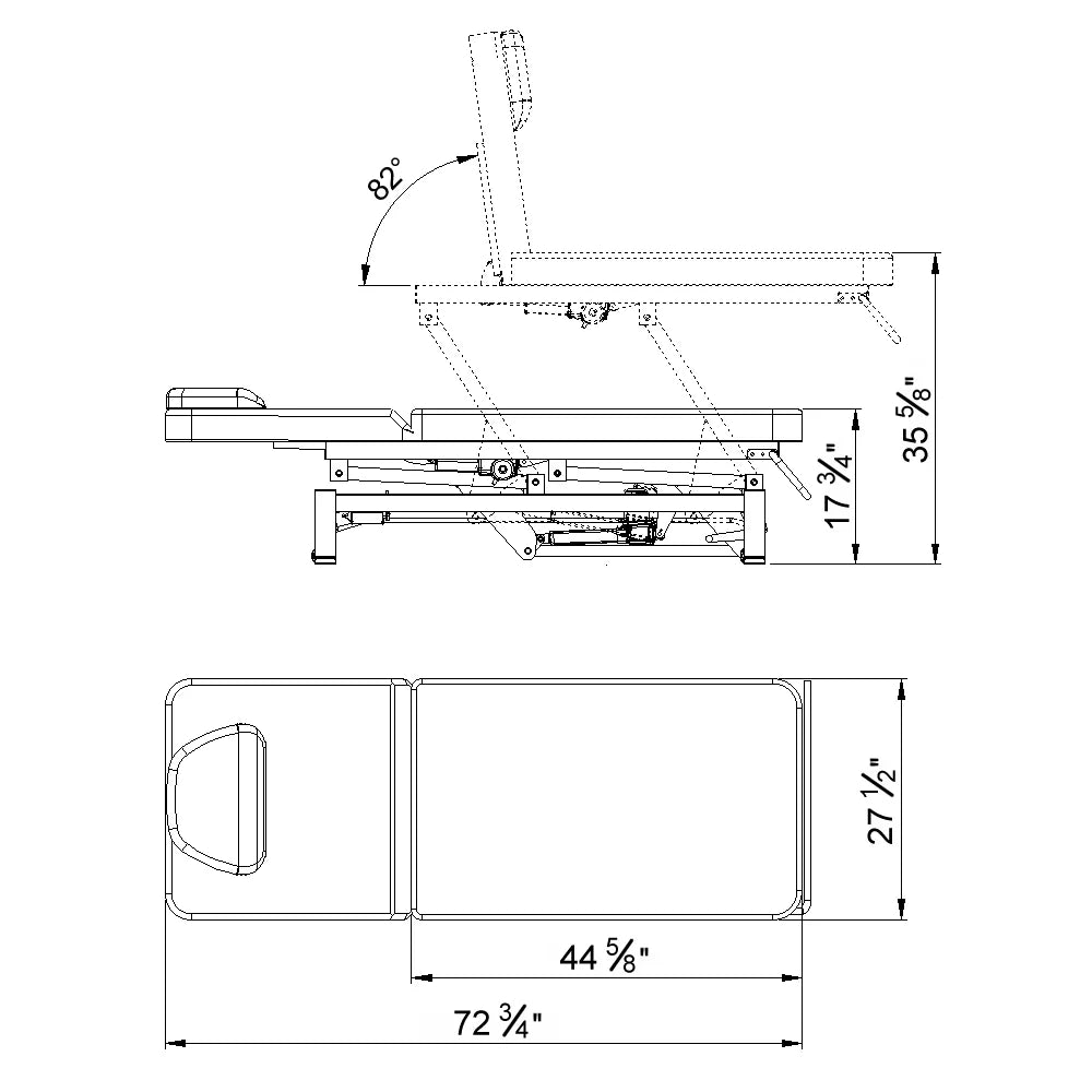 DIR Mar Egeo 2-Motors Electric Medical Spa Treatment Bed