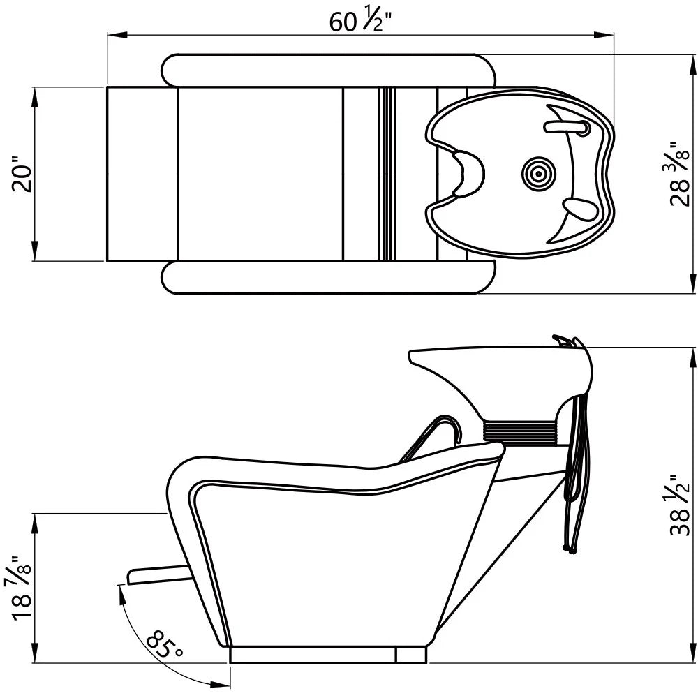 DIR Marvel Massage Shampoo Backwash Unit
