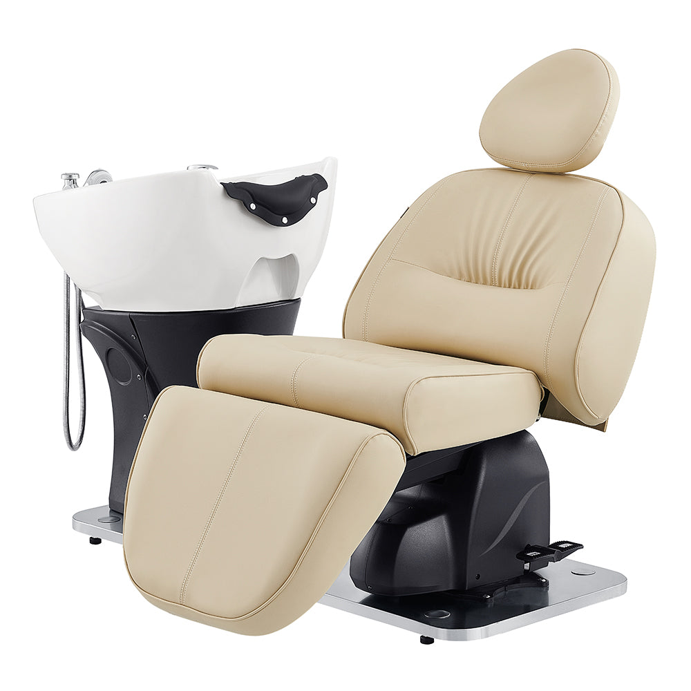 DIR Maximus Spa Salon Reclining Shampoo Bed with Rotating Seat