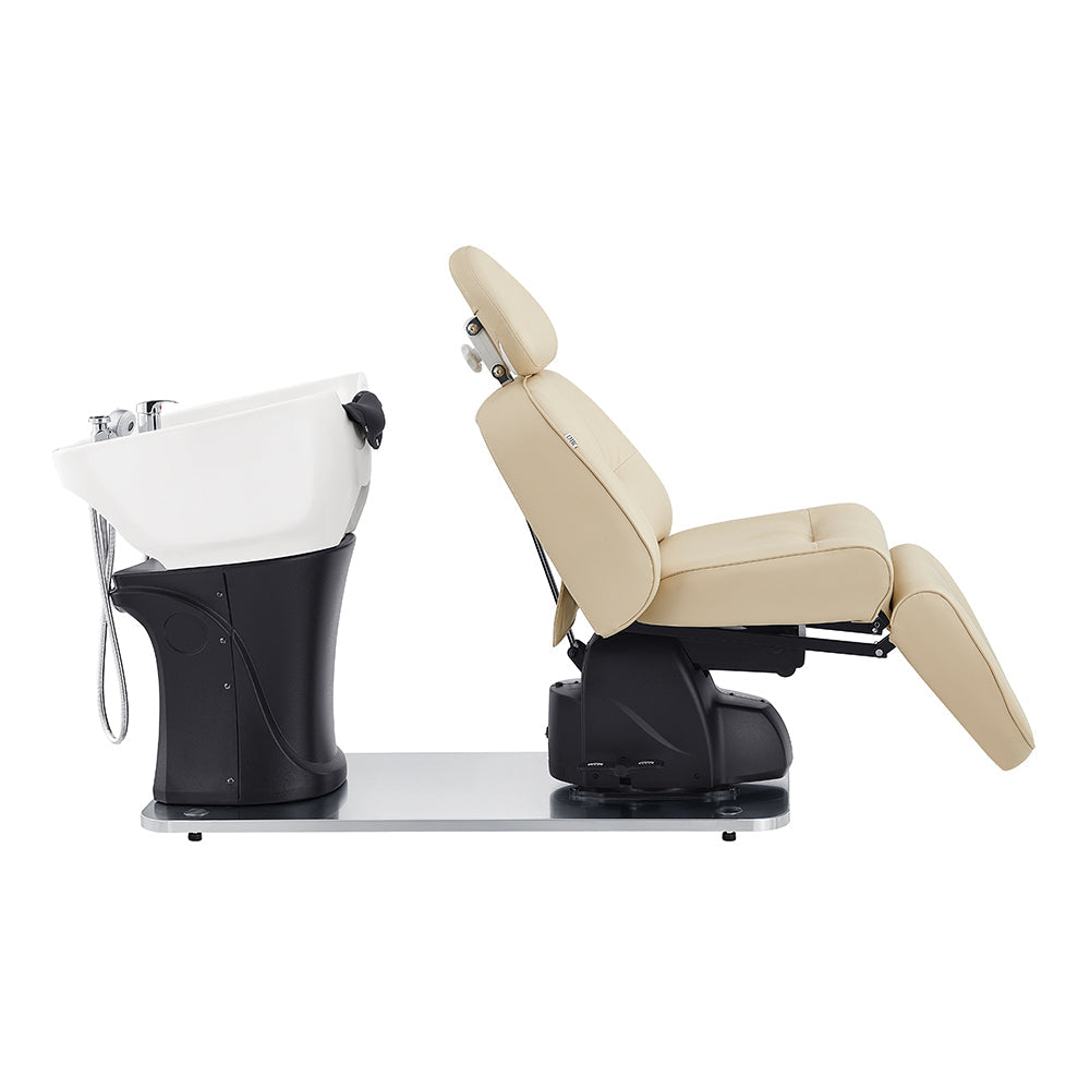 DIR Maximus Spa Salon Reclining Shampoo Bed with Rotating Seat