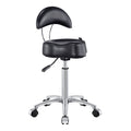 DIR Medusa Stool Chair with Backrest - Black