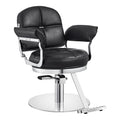 DIR Milano Salon Hairdressing Styling Chair - Black / Round Base