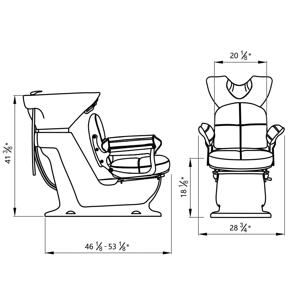 DIR Mochilagon Salon Shampoo Chair