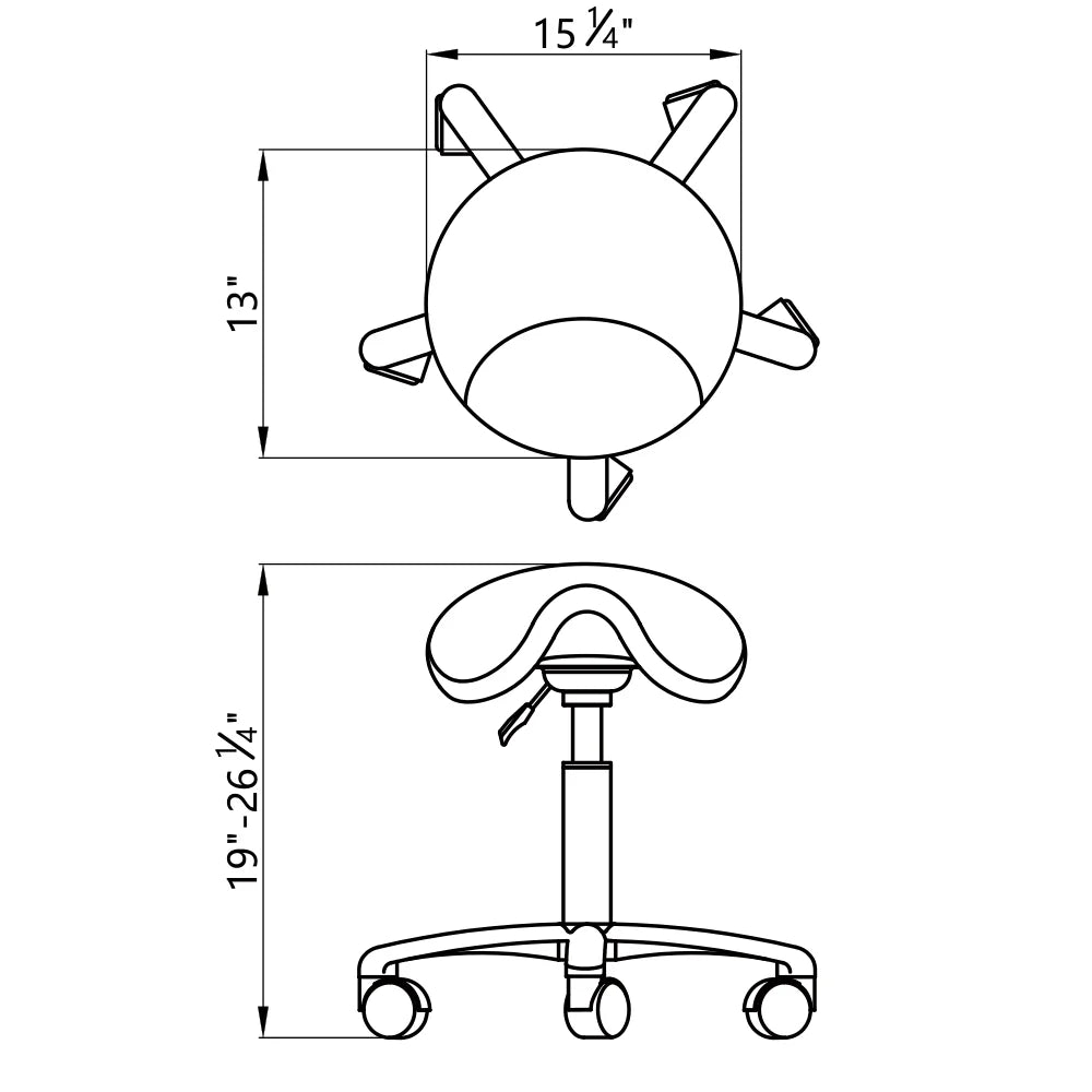 DIR Nero Horse Saddle Stool