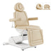 DIR Pavo Electric Treatment Table showing dual headrest options — Beige
