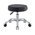 DIR Lunar Low Stool with Wheels - Black