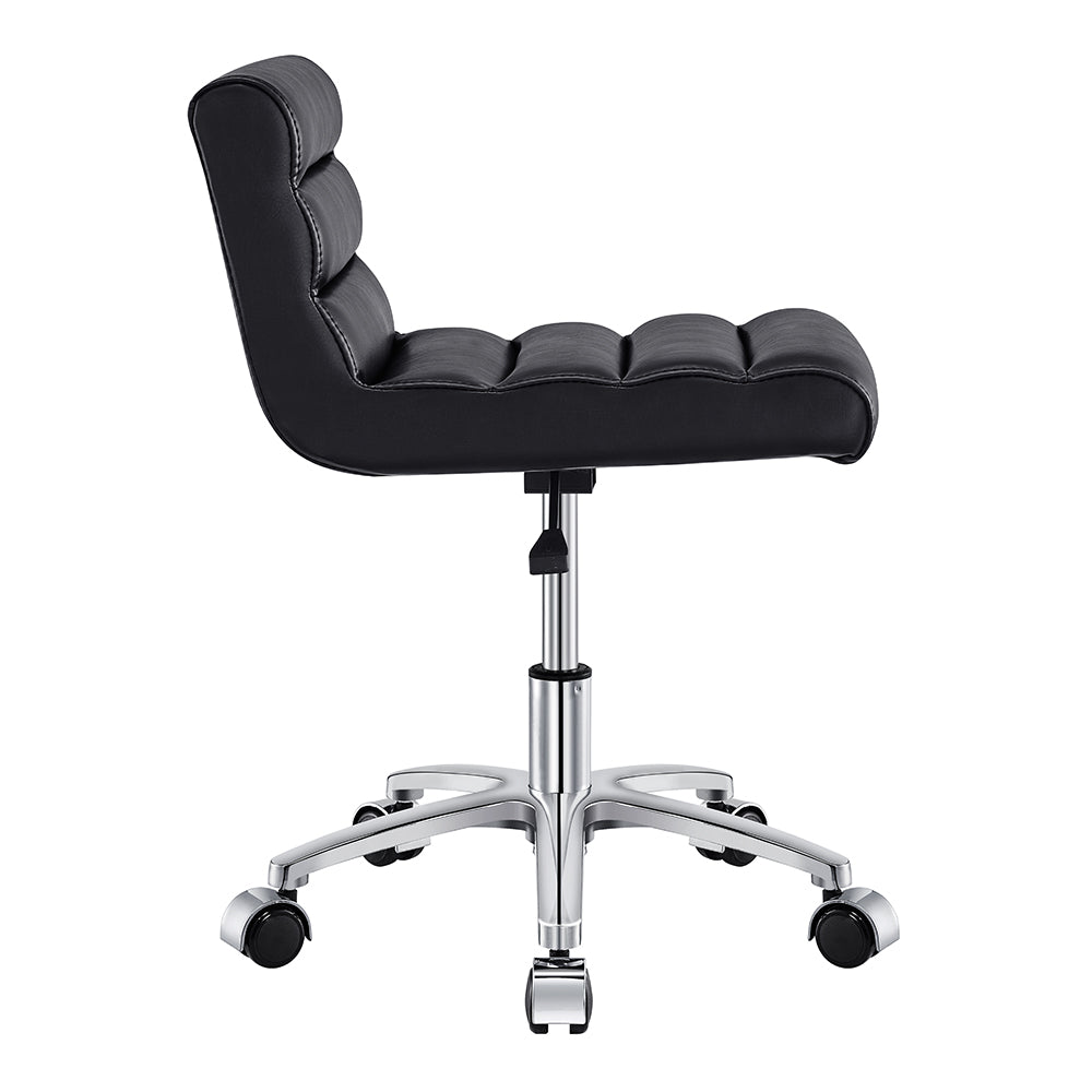 DIR Jockey Low Rolling Stool with Backrest