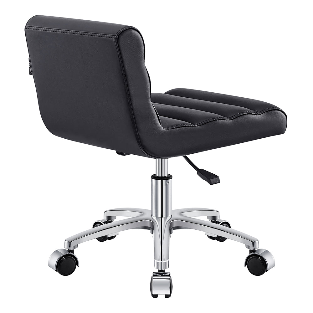 DIR Jockey Low Rolling Stool with Backrest