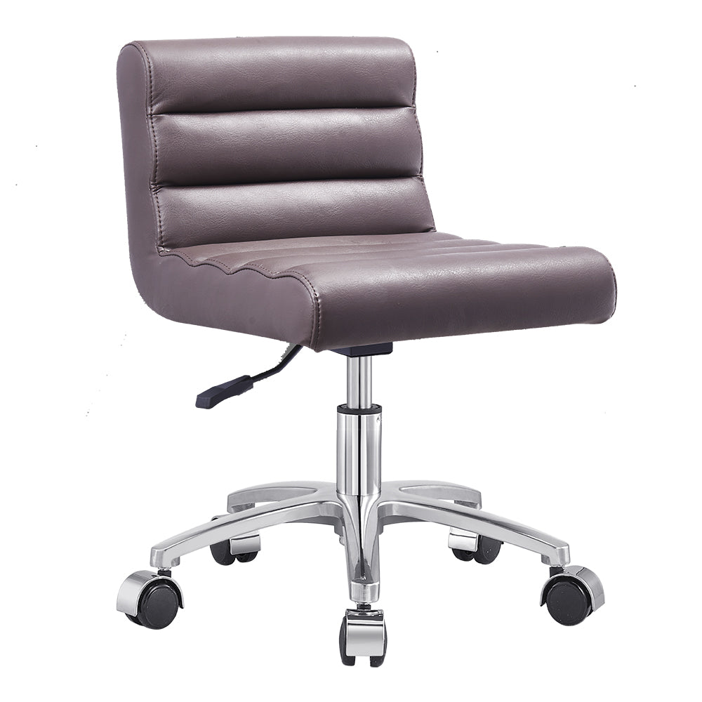 DIR Jockey Low Rolling Stool with Backrest