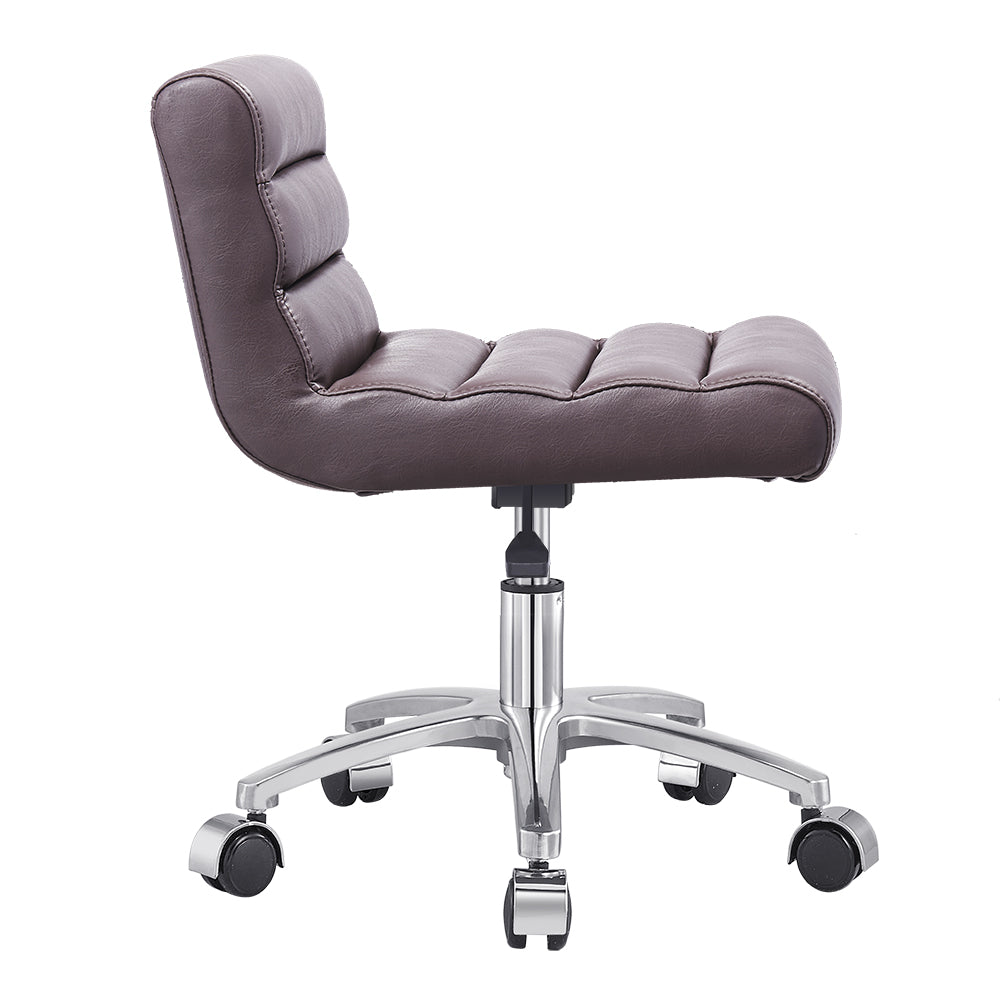DIR Jockey Low Rolling Stool with Backrest