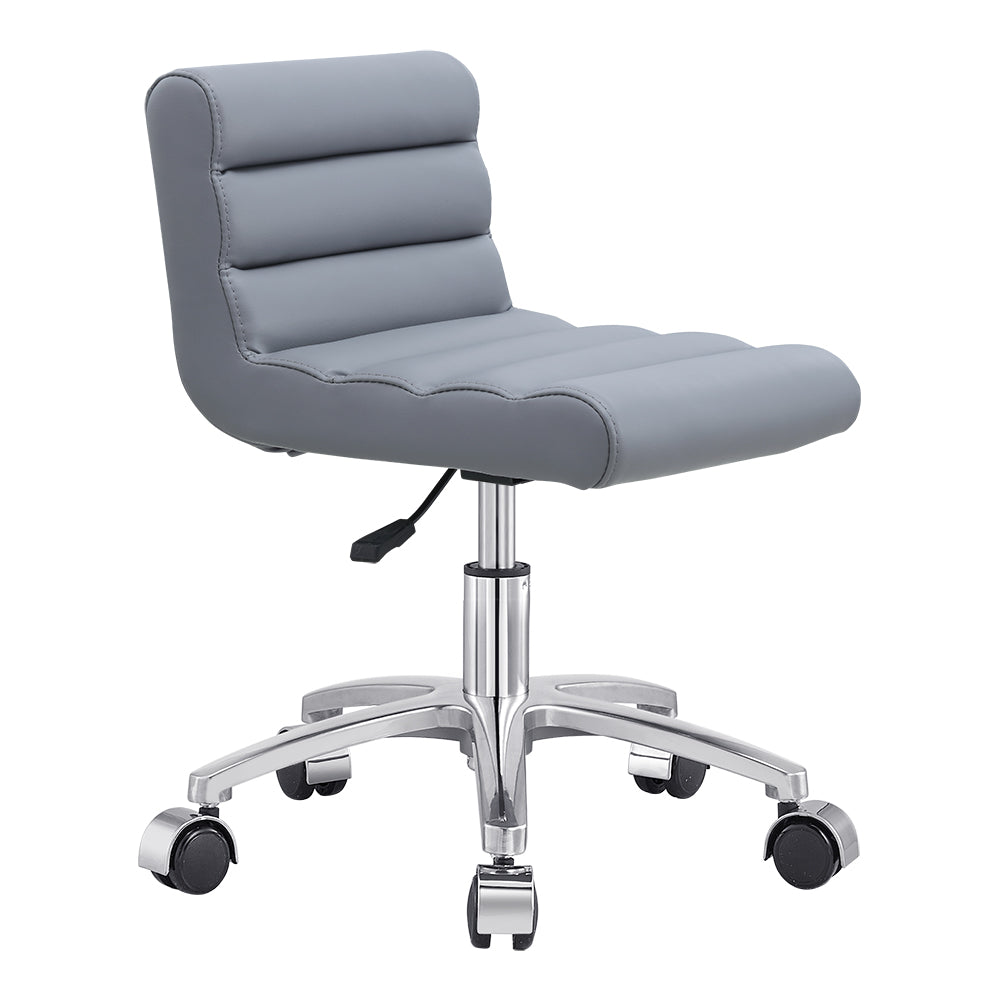 DIR Jockey Low Rolling Stool with Backrest