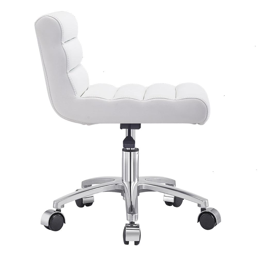 DIR Jockey Low Rolling Stool with Backrest