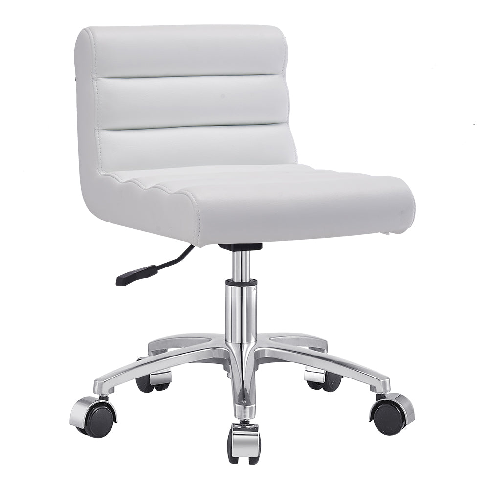 DIR Jockey Low Rolling Stool with Backrest
