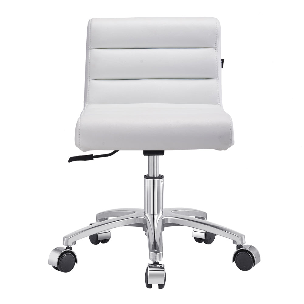 DIR Jockey Low Rolling Stool with Backrest