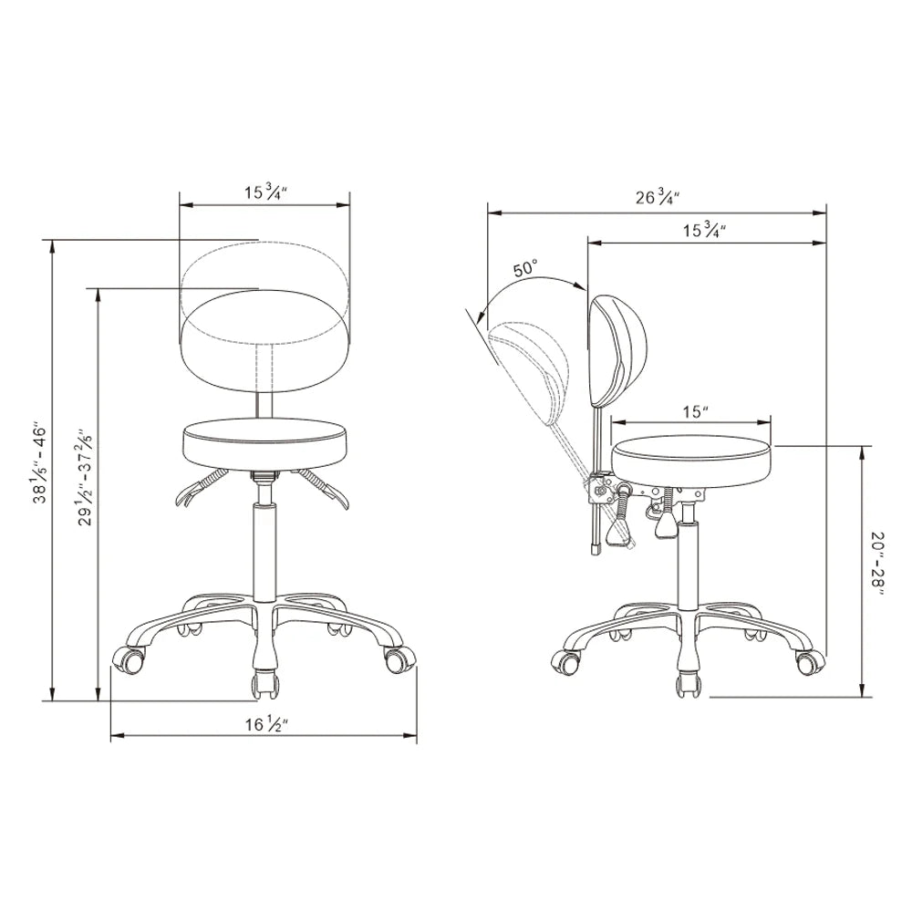 DIR Polaris Ergonomic Stool Chair