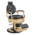 DIR Princeton Gold Barber Chair - Black