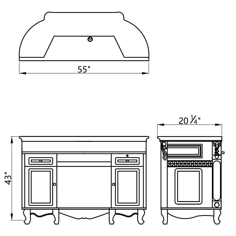 DIR Revival Vintage Reception Desk with LED Lighting
