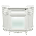 DIR Revival Vintage Reception Desk with LED Lighting - White