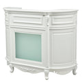 DIR Revival Vintage Reception Desk with LED Lighting - White