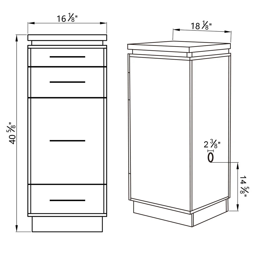 DIR Romance II Styling Station Cabinet