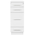 DIR Romance II Styling Station Cabinet - White / Chrome