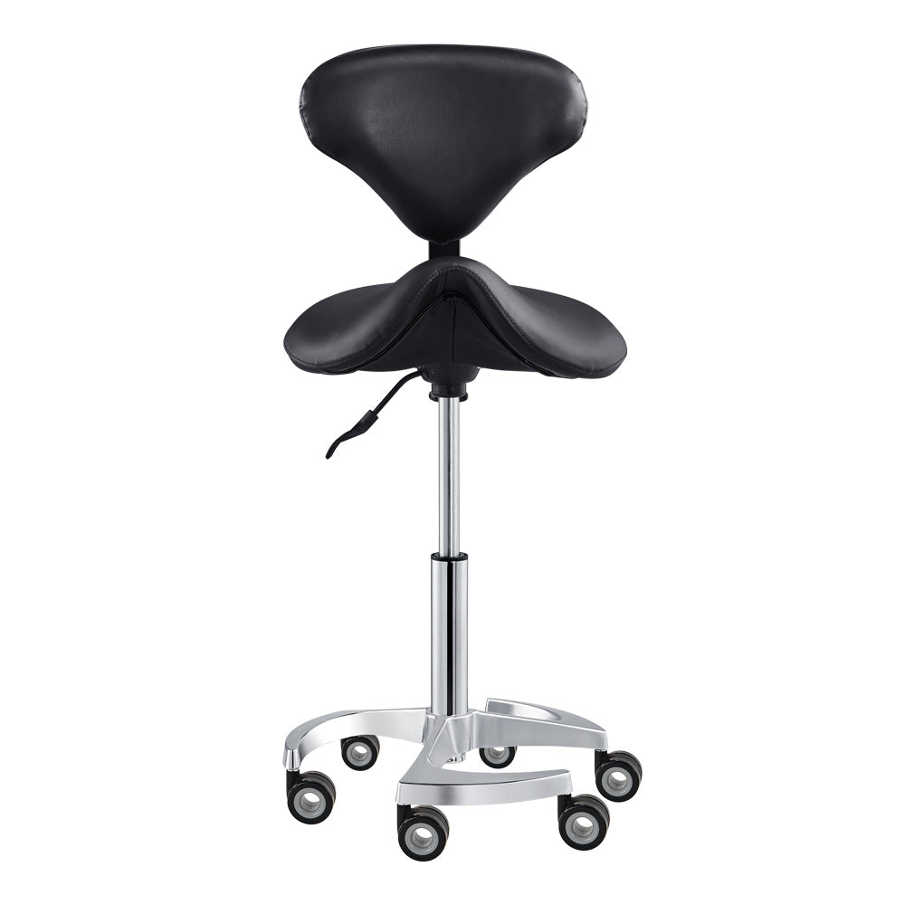 DIR Tao Rolling Saddle Stool with Back