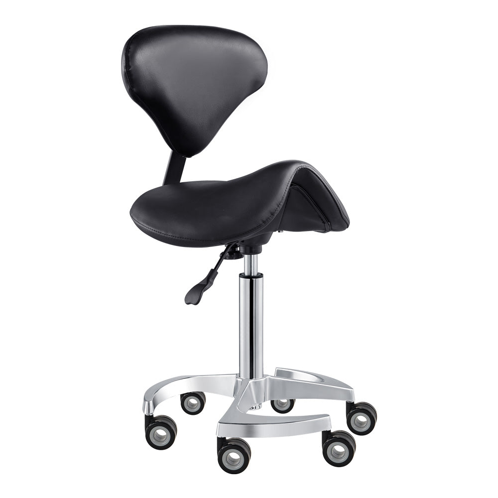 DIR Tao Rolling Saddle Stool with Back
